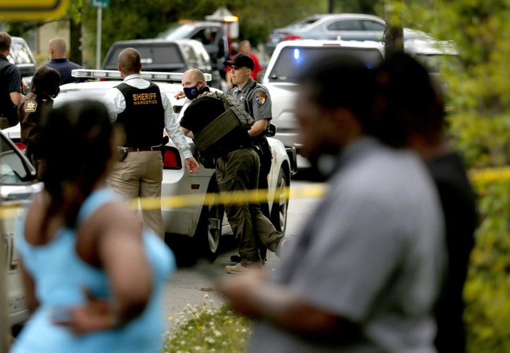 A black man was shot dead again in a US police intervention