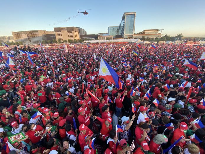 Duterte supporters at a campaign rally last Saturday.