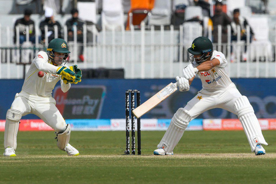 Abdullah Shafiq at Pat last weekend during the fifth day of the first test match between Pakistan and Australia, in Punjab.  Cricket is the second largest sport in the world. 